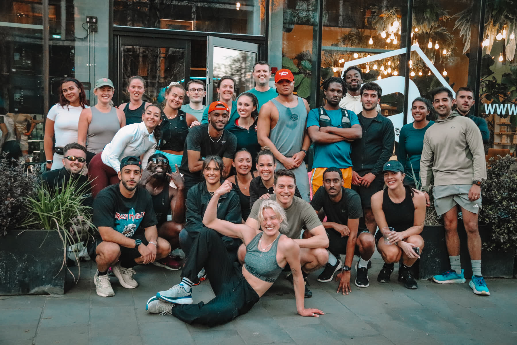 Rumble Run Club regulars out on a social neighbourhood run from Rumble Dalston